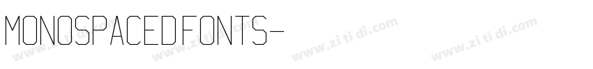 monospaced fonts字体转换